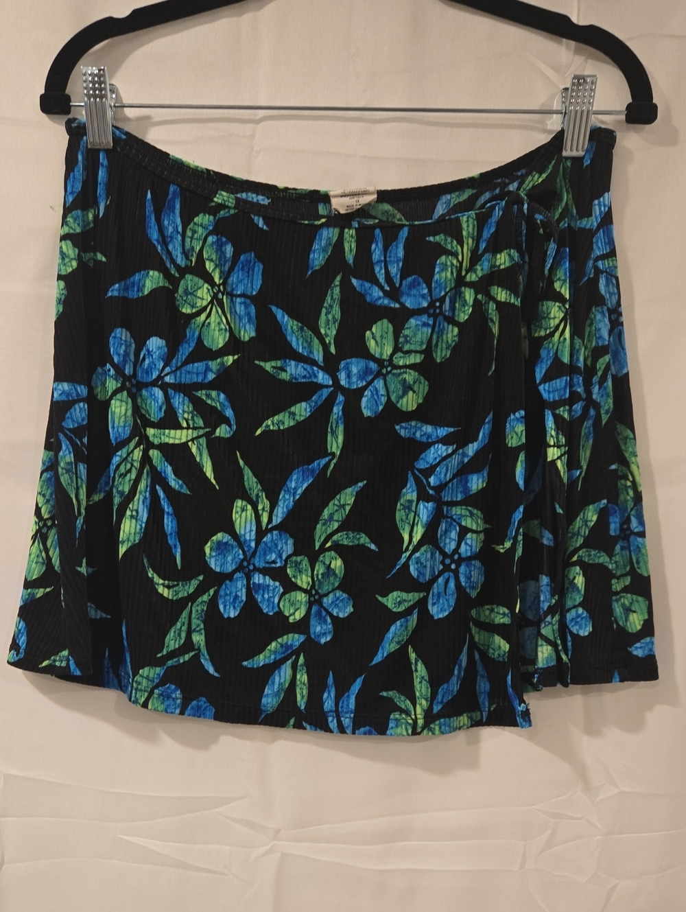Vintage Catalina Tropical Floral Print Swim Skirt Size 1X